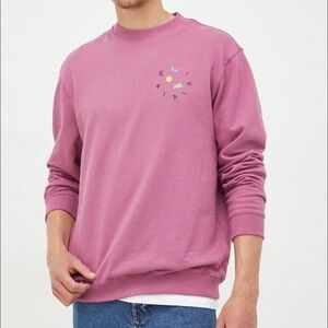 GAP x Salvage Public Pink Waikiki Honolulu Surf Graphic Crewneck Sweatshirt